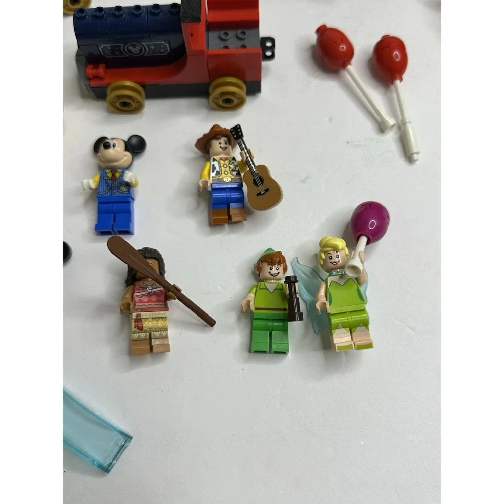 Legos Mickey Minnie Mouse Tinkerbell Peter Pan Woody Moana Train Set 43212